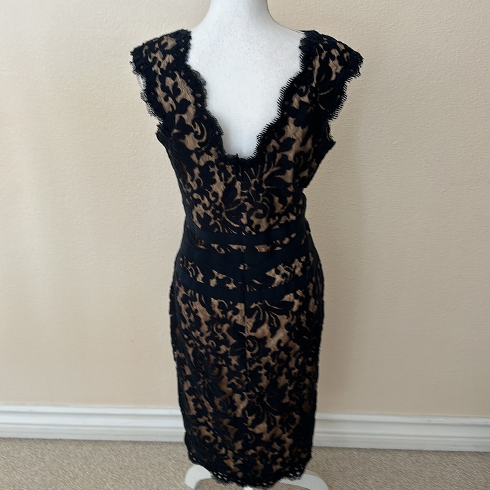 Tadashi Shoji Lace Scalloped Dress - Picture 5 of 7